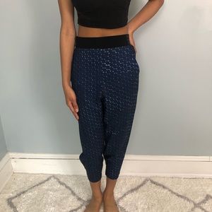 Jonathan Simkhai Blue Elastic Waist Cropped Pants Sz. S